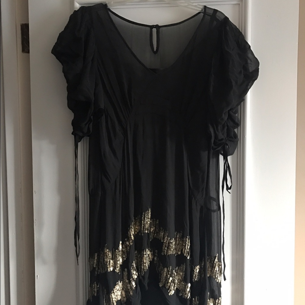 Black beaded dress